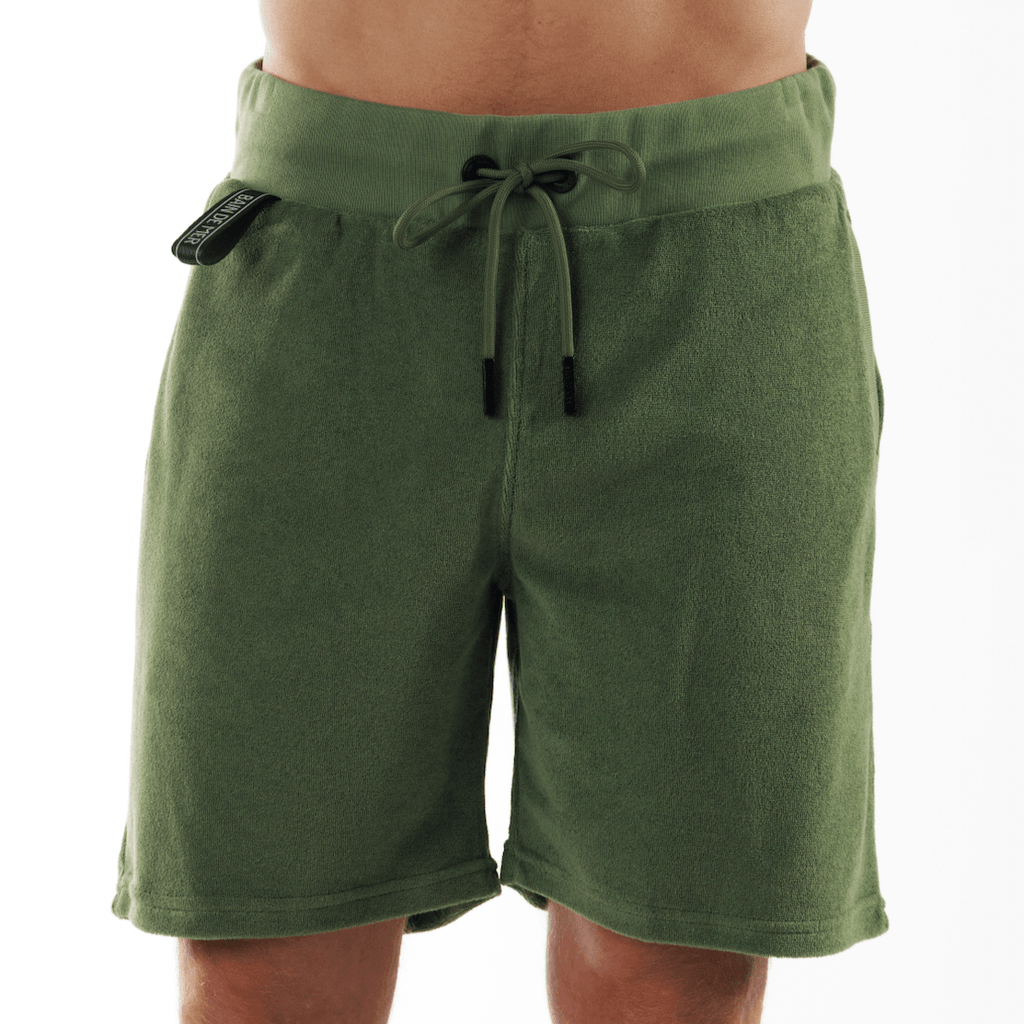 REGATTA MILITARY GREEN | Towelling Shorts - Bain de Mer