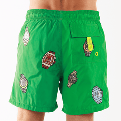 SALIN GREEN | Mens Swimwear THE WATCH ALLOVER - Bain de Mer