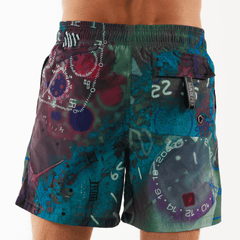 SALIN MILITARY GREEN | Mens Swimwear THE WATCH ALLOVER PRINT - Bain de Mer