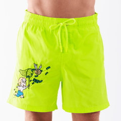 SALIN NEON YELLOW | Mens Swimwear RICH THE DOLLAR MONO - Bain de Mer