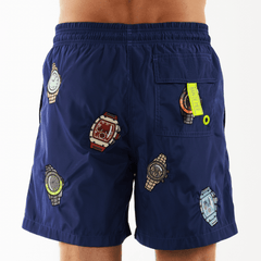 SALIN ROYAL BLUE | Mens Swimwear THE WATCH ALLOVER - Bain de Mer